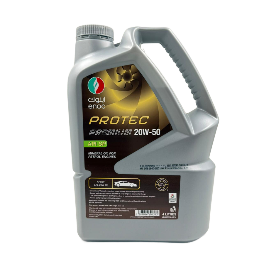 ENOC Protec Premium 20W-50 Engine Oil (API SL / SP)